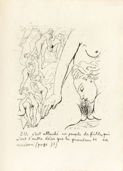 Ilustracja autorstwa Louisa Aragona do jego książki „Cipa Ireny”, 1928