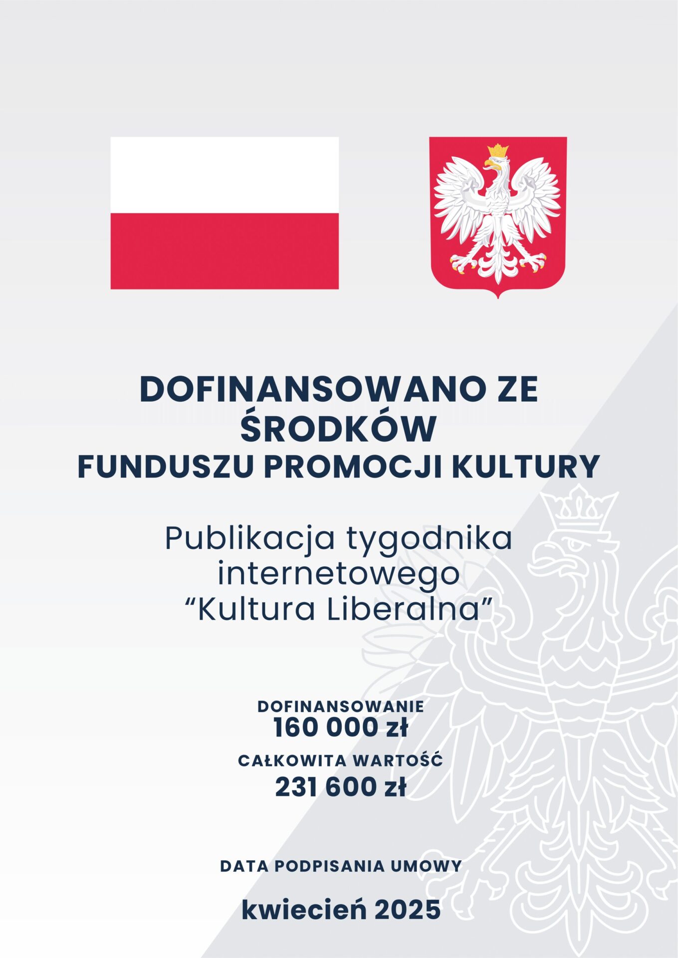 Dofinansowanie ze środków Ministra Kultury i Dziedzictwa Narodowego | Fundusz Promocji Kultury