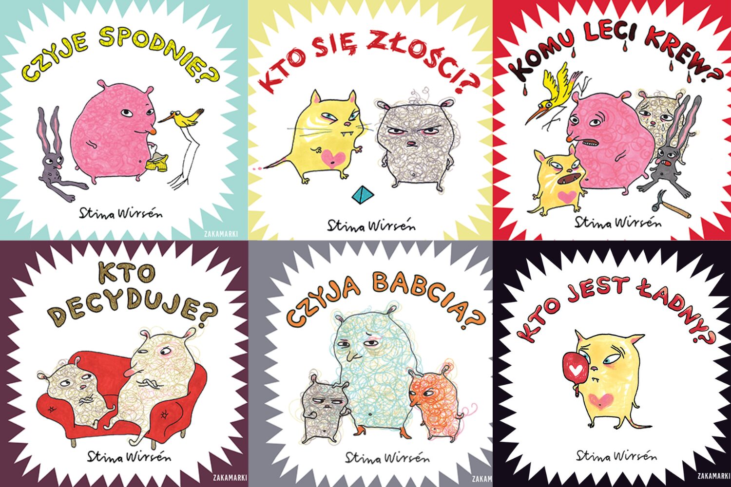 Kto się boi trudnych tematów? Recenzja serii „Niewielkie Książki o Wielkich Emocjach” Stiny Wirsén [KL dzieciom]