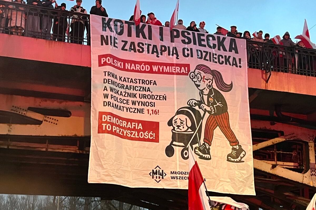 Konfederacja twierdzi, iż Polki wolą głaskać psy niż rodzić dzieci